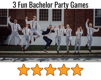 3 Bachelor Party Games | Fun Stag Party Games
