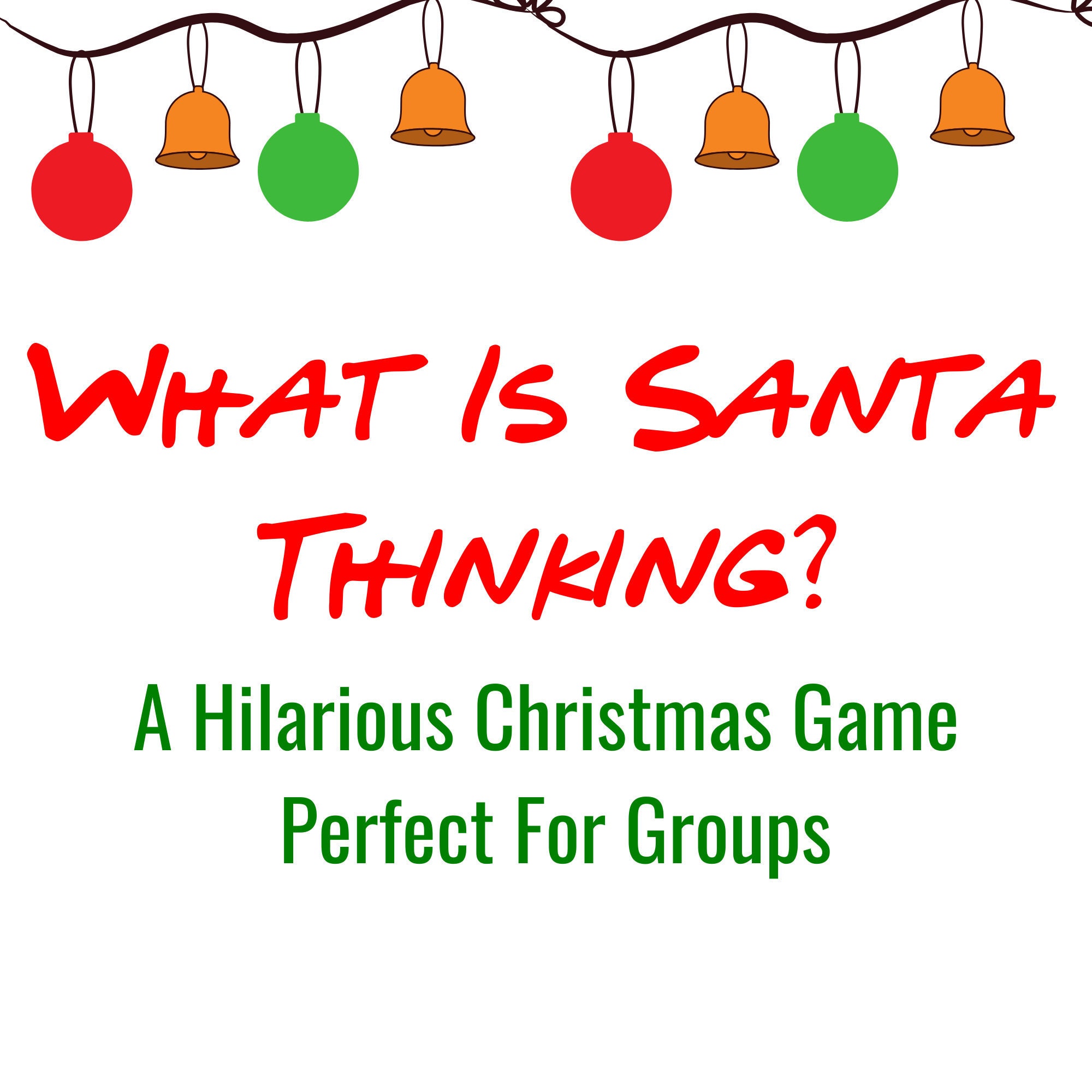 Fun Christmas Game For Group Of Adults Christmas Games For Etsy Australia