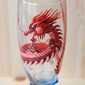Lunettes personnalisées, cadeau unique Dragon peint à la main pour lui.