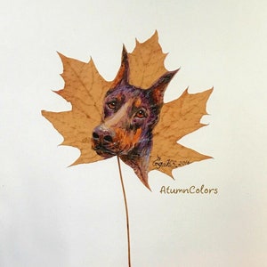 Naturkunst Original-Gemälde auf Ahornblatt gemaltes Blatt, Malerei auf Blätter Native Americen, umweltfreundliche Kunst, originale Kunst