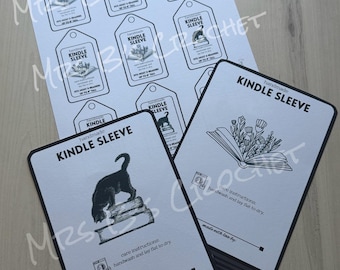 Printable Kindle & Book Sleeve Tags
