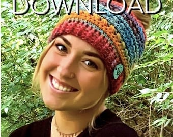 The Macy Messy Bun Beanie Pattern