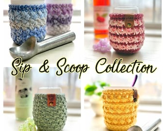 Sip & Scoop Cozy Collection Pattern with Printable Inserts and Tags