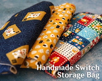 Handmade Switch Storage Bag, Switch/Switch Oled Storage Bag, Custom Birthday Gift,Switch Case,WABI-SABI Storage Bag