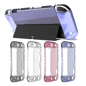 Clear Switch OLED Case Colorful Transparent Switch Protective