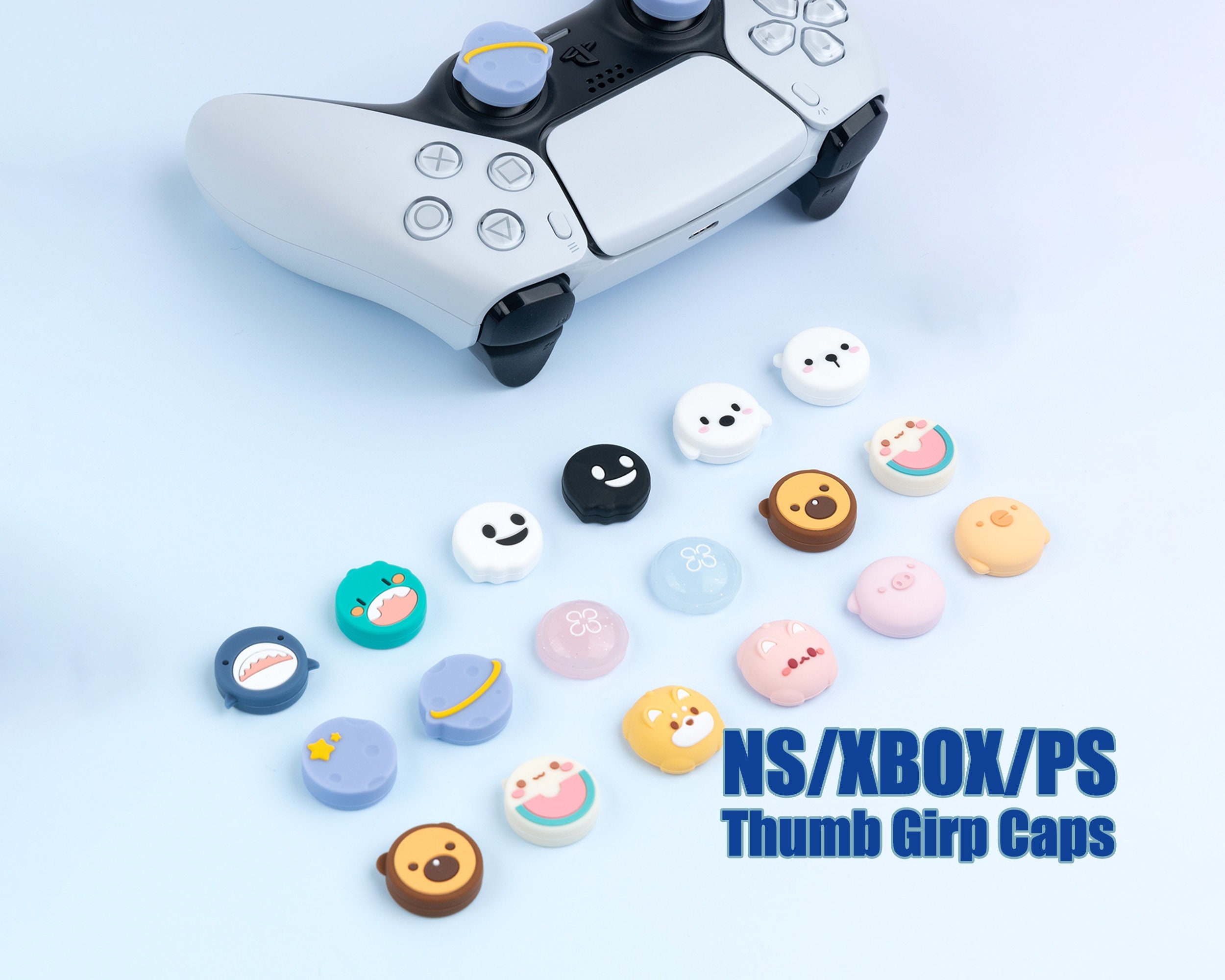 Compre 4pcs Controller Silicone analógico Thumb Stick Grip Cap