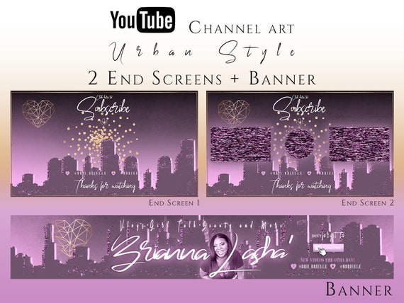 Custom Youtube Channel Art Youtube Intro Youtube Banner Etsy