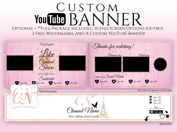 Custom Youtube Banner Youtube Banner Youtube Header Etsy