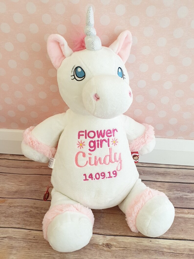 personalised flower girl teddy
