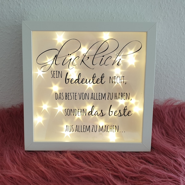 Leuchtrahmen Etsy.de