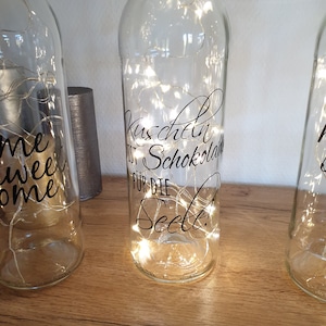 personalisierte Leuchtflasche