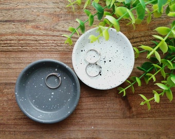 3.2" speckled ring dish set - choose your combination