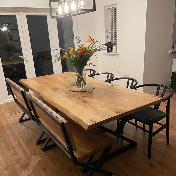 Reclaimed Wood Dining Table - Etsy UK