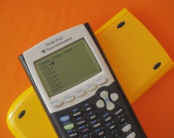Texas Instruments TI 84 Plus Graphing Calculator Black With Manual 2004 ...
