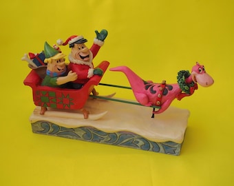 SUPER RAR Die Flintstones Weihnachten in Bedrock von Jim Shore Figur 2017
