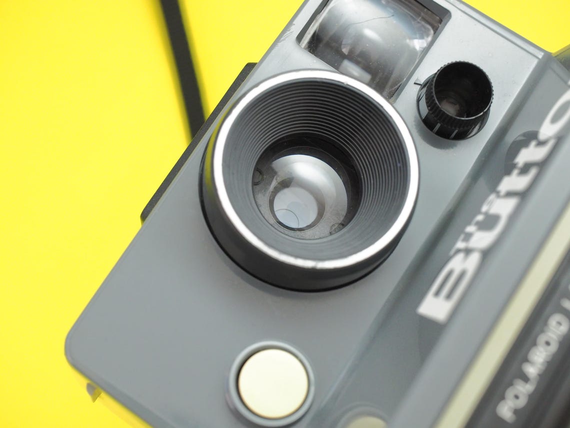 Polaroid The Button SX-70 Instant Film Camera Vintage WORKING TESTED, foto 2 di 5