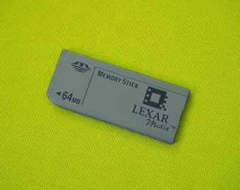 Carte Lexar Memory Stick 64 Mo (non PRO) pleine taille pour appareils photo numériques