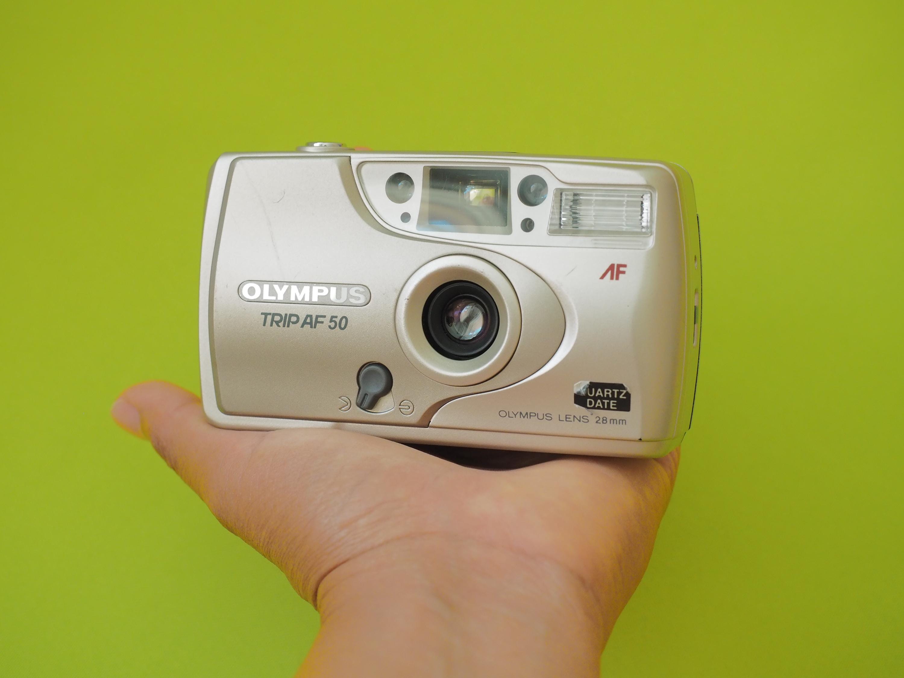 【激レア未使用】OLYMPUS TRIP AF 50 コンパクトフィルムカメラ Yahoo!オークション -「Olympus Trip AF 50」の落札相場・落札価格