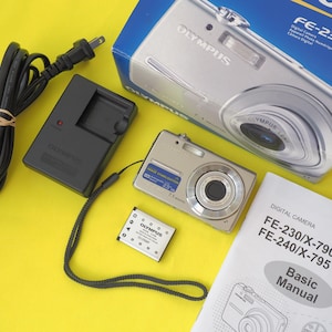 問題*** オリンパス FE-230 7.1MP コンパクトポケットデジタルフラッシュズームポイントアンドシュートカメラ動作中