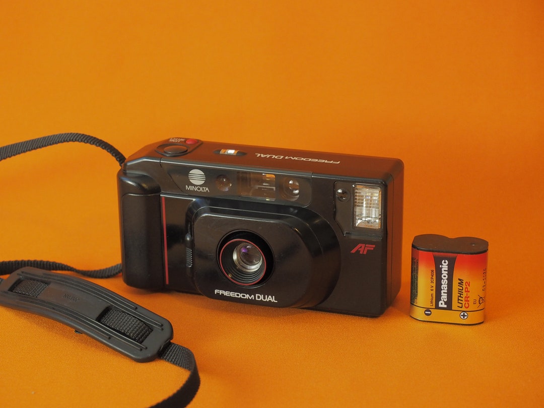 Minolta Freedom Dual Compact 35mm Film Point and Shoot Flash Camera Battery WORKING Etsy