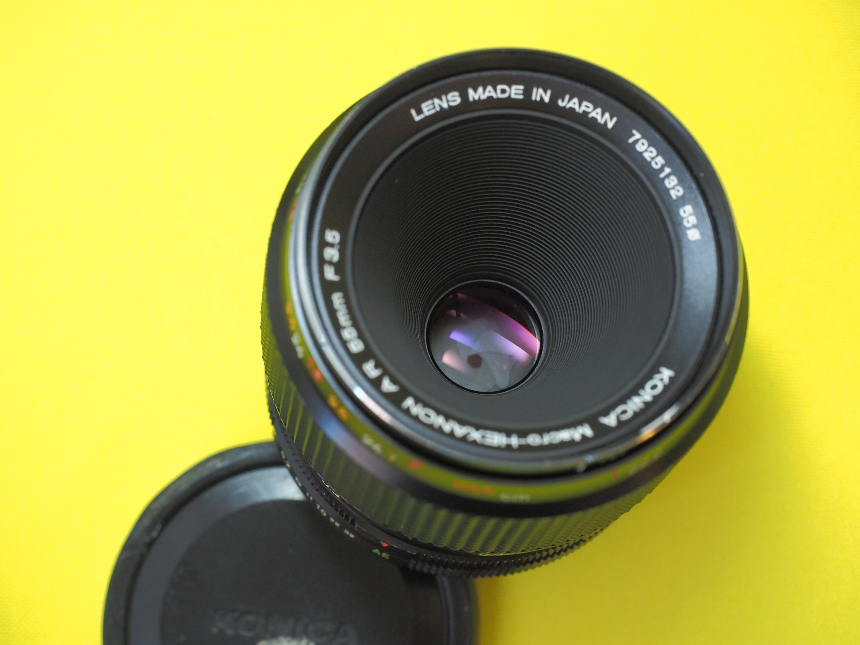 コニカ ヘキサノン AR 55mm F3.5 単焦点マクロ一眼レフレンズ（AR