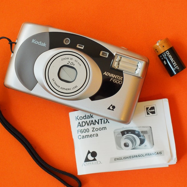 Kodak Advantix F600 Film APS Point and Shoot Camera Point & Shoot + Battery WORKING