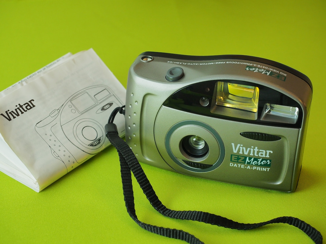 Vivitar EZ Motor 35mm Film Point and Shoot Compact Flash Camera Manual ...