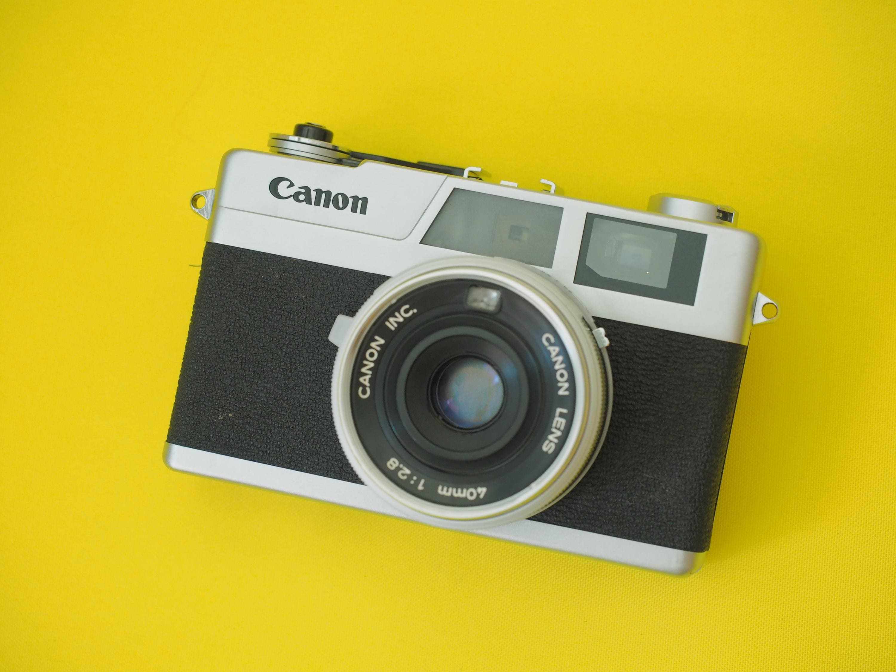 動作確認済　Canon canonet 28 キャノネット フィルムカメラ フィルムカメラ 】Canon ニューキャノネット28 ハードオフで買っ