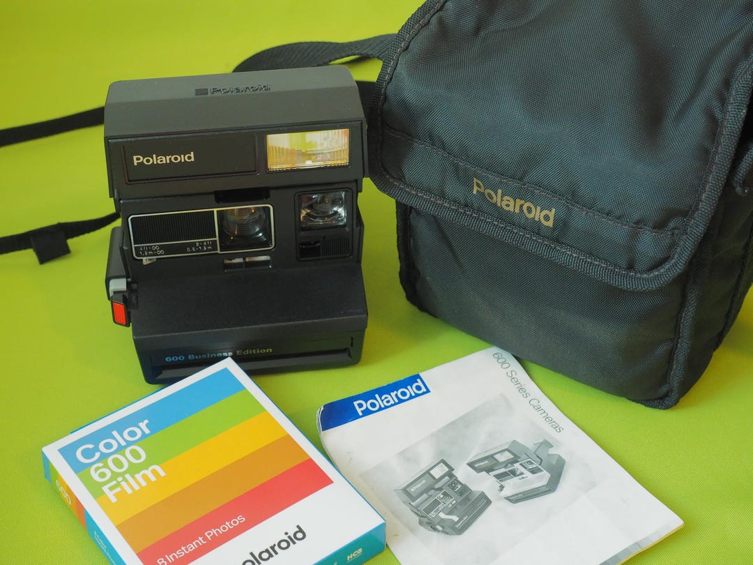 Polaroid Business Edition Instant 600 Film Camera + NEW Film Pack TESTED - Etsy