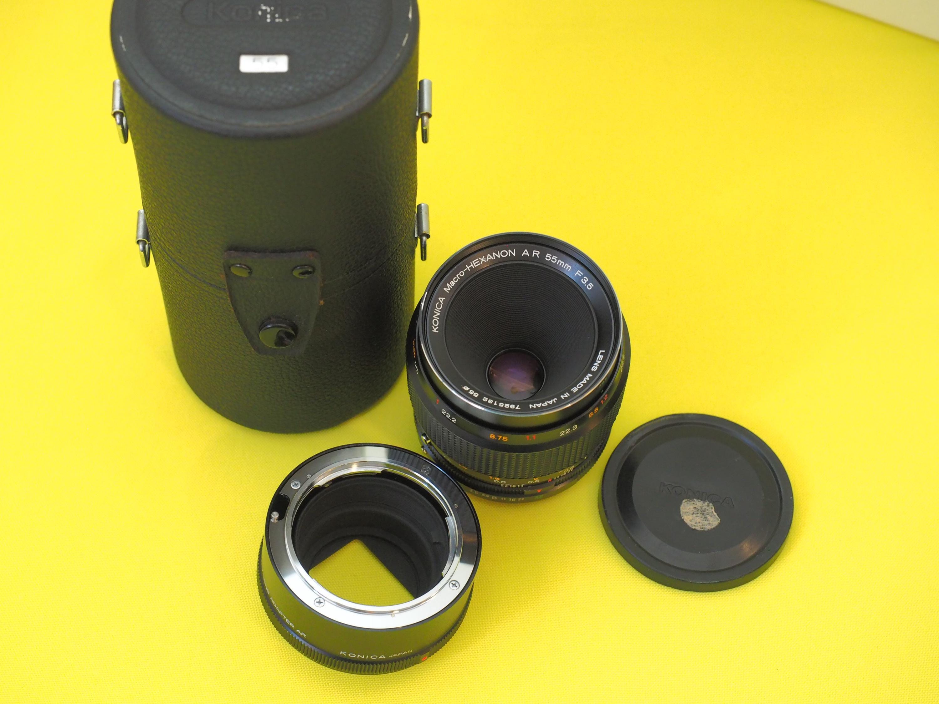 コニカ ヘキサノン AR 55mm F3.5 単焦点マクロ一眼レフレンズ（AR