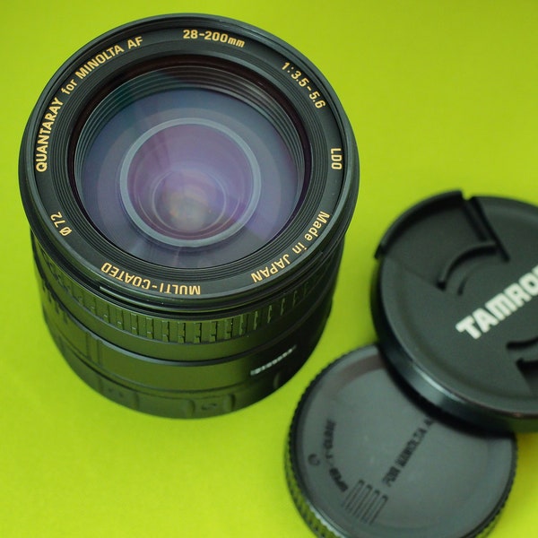 Quantaray 28-200mm 1:3.5-5.6 AF Zoom Lens for Minolta Maxxum & Sony α Alpha Cameras