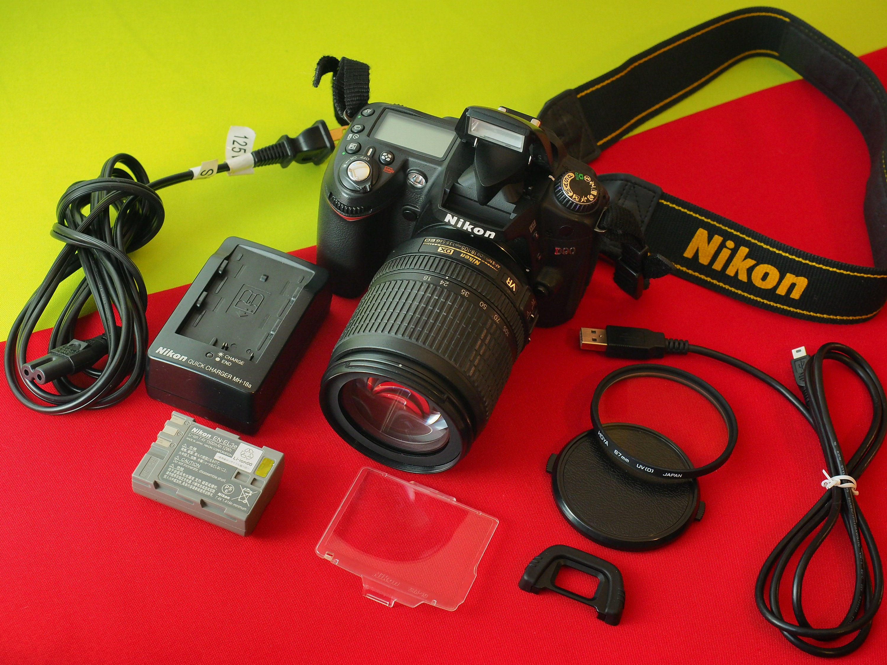 Nikon D90 DSLR Digital Camera 12.3MP 18-105mm Lens WORKING - Etsy