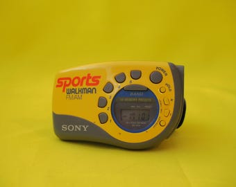 VINTAGE Sony Walkman SRF-M78 AM / Fm Stereo Sport Kopfhörer Radio ARBEITEN