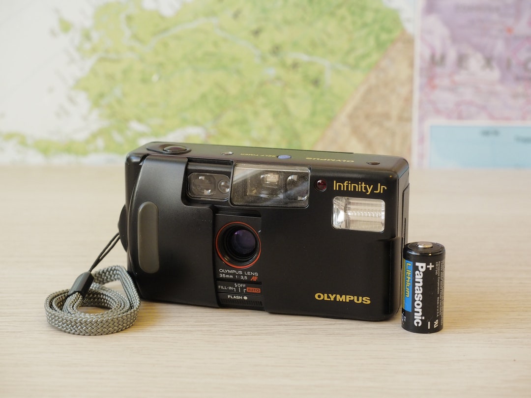 Olympus Infinity Jr Compact 35mm Film Point and Shoot Flash Camera Battery WORKING Etsy