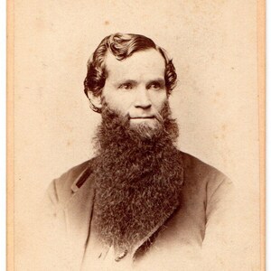 CDV Youngstown Ohio Business Card Portrait Man Photo Photographer F L Leroy