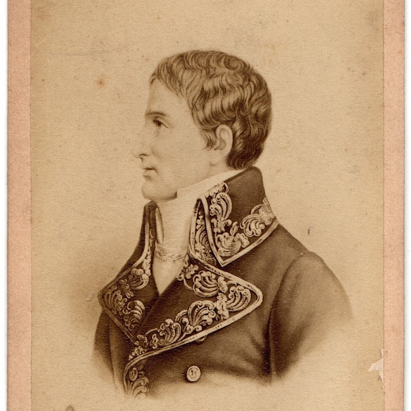 CDV Tour Card Portrait Epoque Napoleon Vintage Photography Lucien Bonaparte