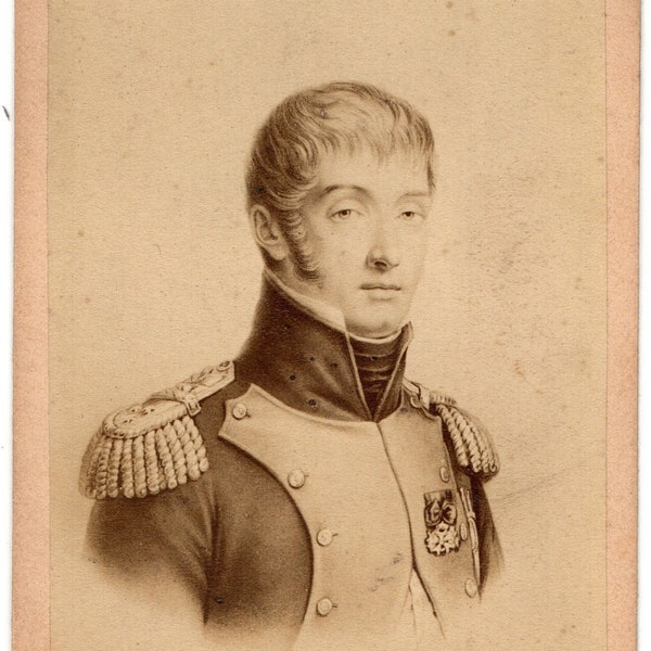 CDV Tour Card Portrait Epoque Napoleon Vintage Photography Louis Bonaparte