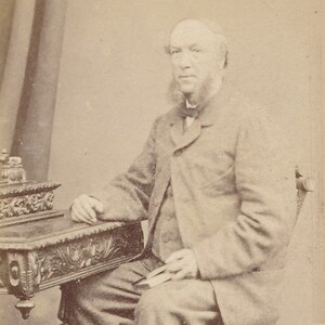 Vintage CDV Ecosse Carte de Visite Portrait Homme photographer Bowman Glasgow