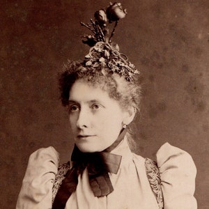 CDV Angleterre London Regent Street Carte Cabinet  Portrait Femme Mode Coiffe Cliché Photographer Stereoscopic