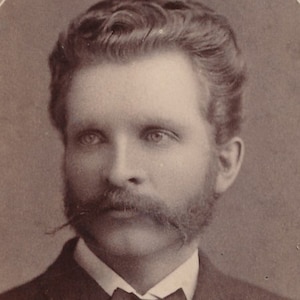 CDV Estados Unidos Cliton Rock County Wisconsin Cartão de visita Retrato Homem Fotógrafo A-E Taylor