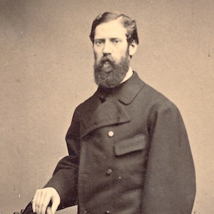 CDV 米国 ニューヨーク 名刺 ポートレート 男性写真 写真家 トンプソン＆ハードリー