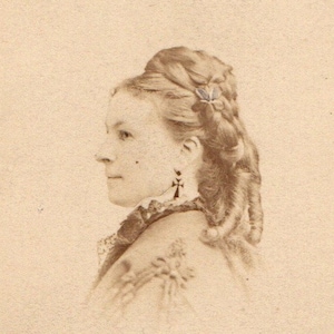Vintage CDV France Carte de Visite Portrait Femme photographie J Tourtin Paris
