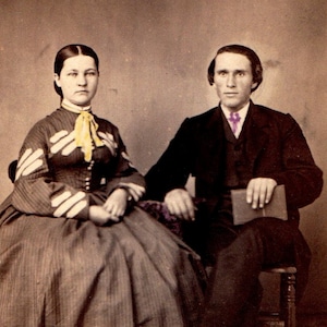 CDV Etats Unis New York Carte de Visite Portrait Couple Cliché Photographer H D Cole
