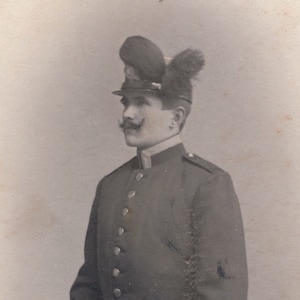 ヴィンテージ CDV ドイツ名刺ポートレート軍事写真グラウハウ A ディートリッヒ ヴァルデンブルク