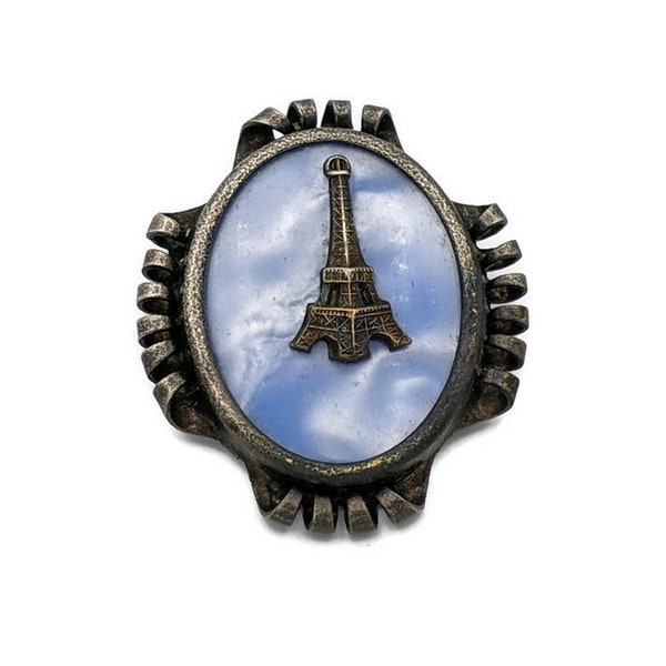 Souvenir Ancienne Broche Bijoux Tour Eiffel