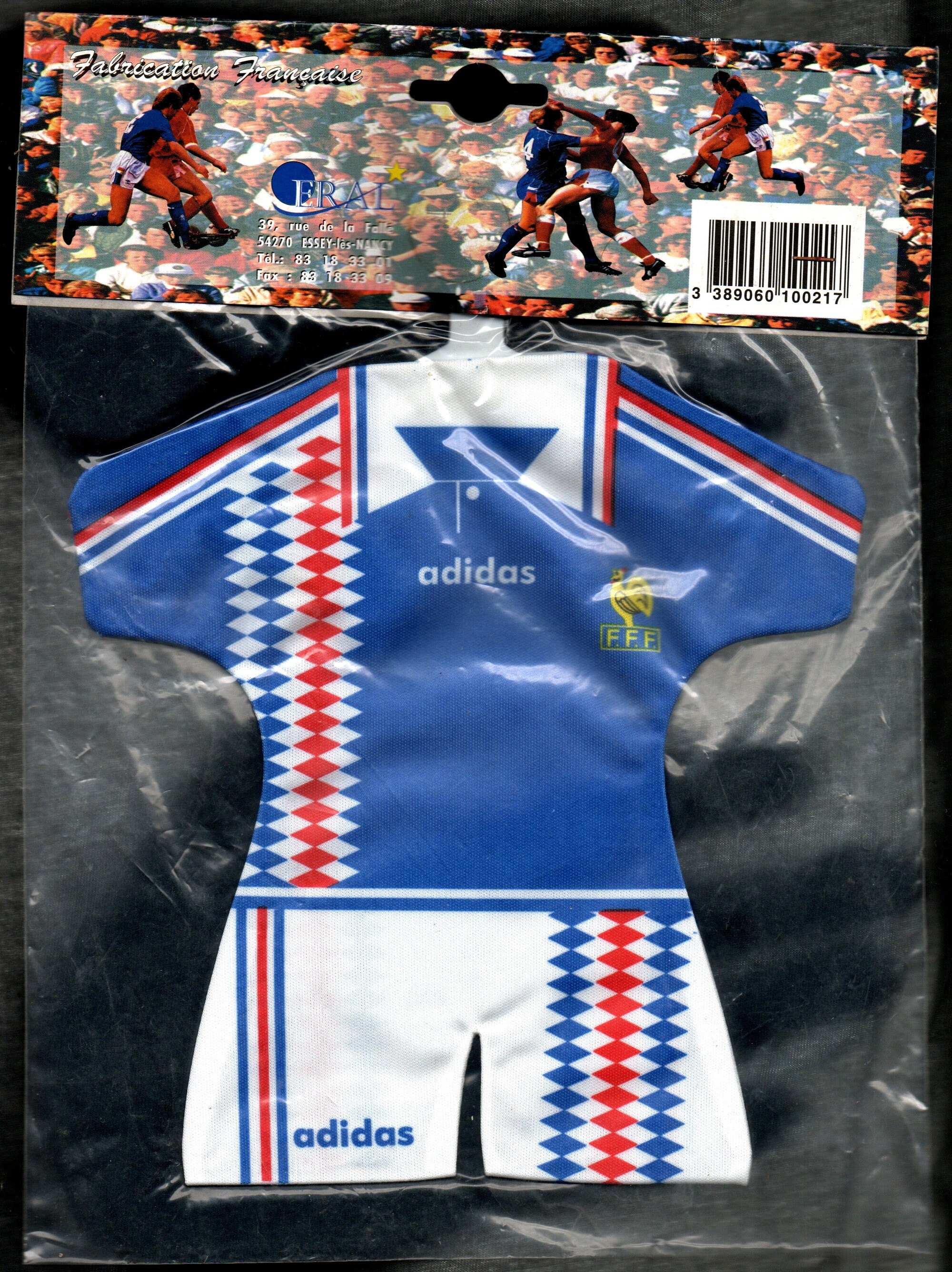 Vintage Old Mini Football Jersey France FFF has suction cup Etsy