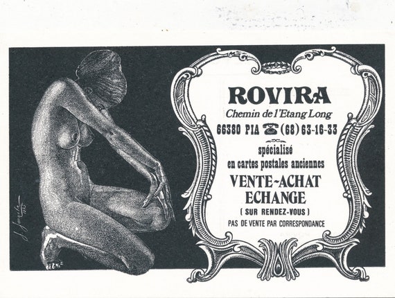 Carte Postale Nu Pin Up Erotique Erotic Sexy Rovira Postcard Etsy Carte Postale Nu Pin Up Erotique Erotic Sexy Rovira Postcard Etsy