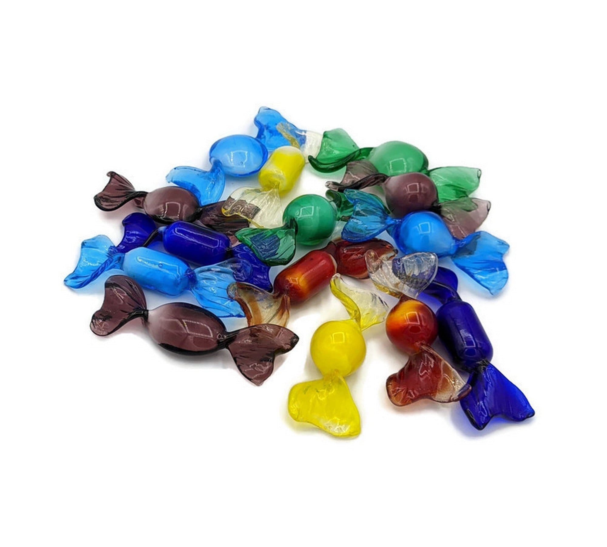 Lot Bonbon en Verre Objets de Vitrine Déco