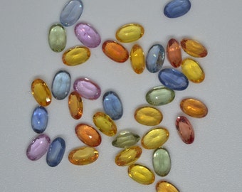 Lot de multi saphirs naturels, 9.9 carats, 0.25 à 0.35 ct pièce