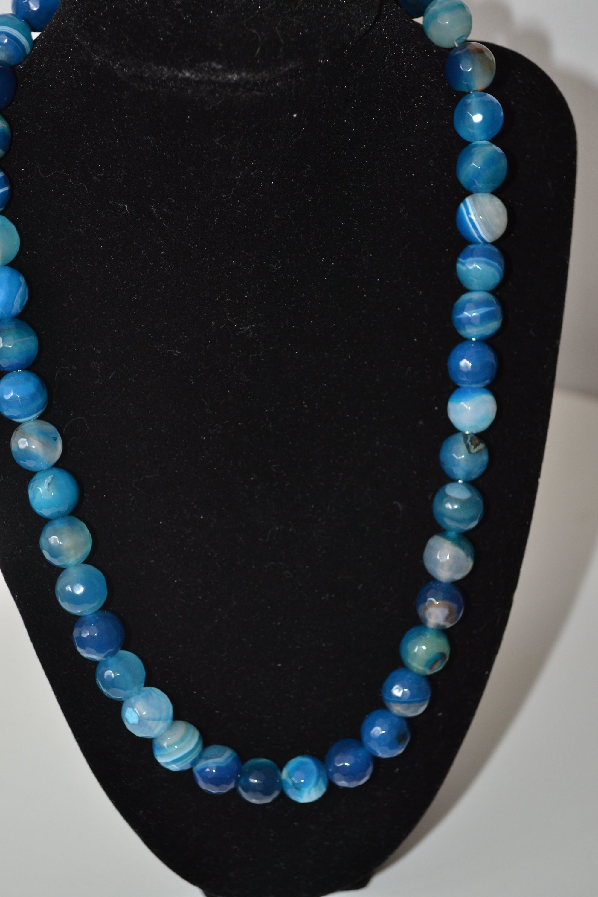 Collana Di Perle Rosso Scuro Collana Di Perle Di Vetro, Collana Di - Foto 11